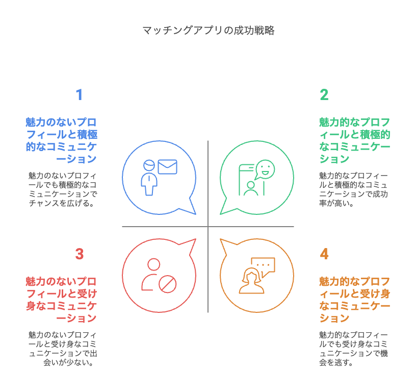 マッチングアプリで結果が出ない理由