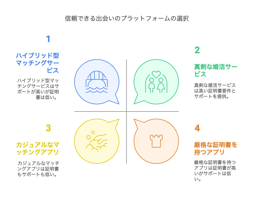 安心できる出会いはある?信頼性で選ぶ方法