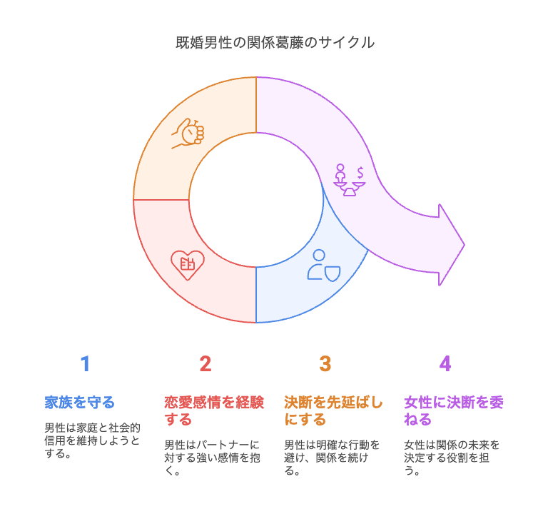 既婚者恋愛で男性が抱える葛藤と迷い