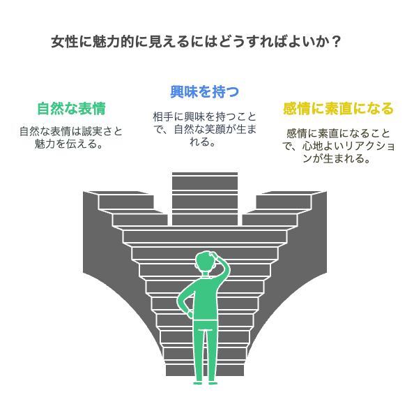 【秘密3】無理に笑わず自然な表情を意識
