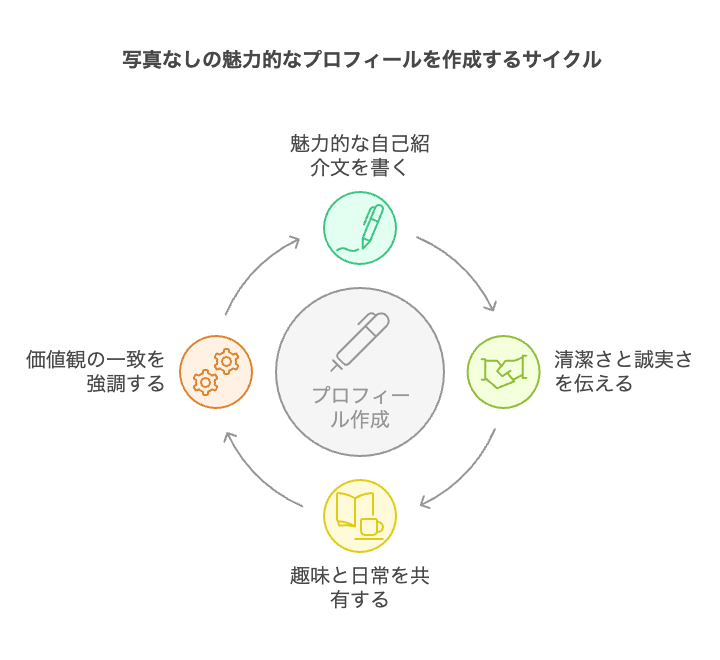 写真なしでも魅力が伝わるプロフィールの作り方