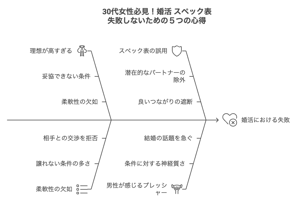 婚活 スペック表で失敗する女性の共通点